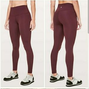 Lululemon Wunder Under High-Rise Tight Dark red